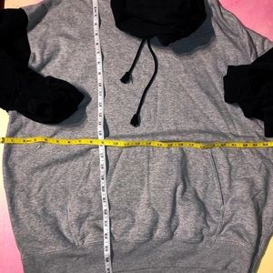 Brandy two tone oversize hoodie